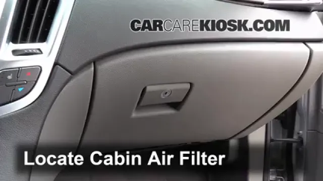 2012 Cadillac SRX Luxury 3.6L V6 FlexFuel Filtre à air (intérieur) Changement